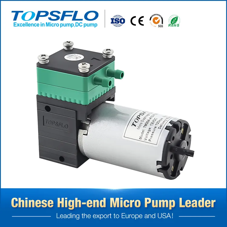 Pompe à vide à tête plate résistante à l'usure Mini DC Diaphragm Metering 6V pour tire-lait électrique